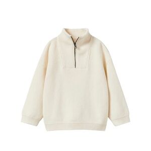 Zara Kids Quarter Zip Knit Sweater